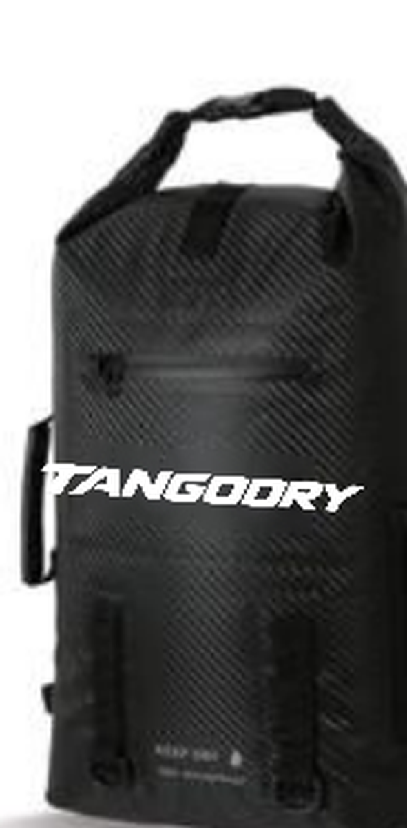 Mochila moto 30L, efecto carbono