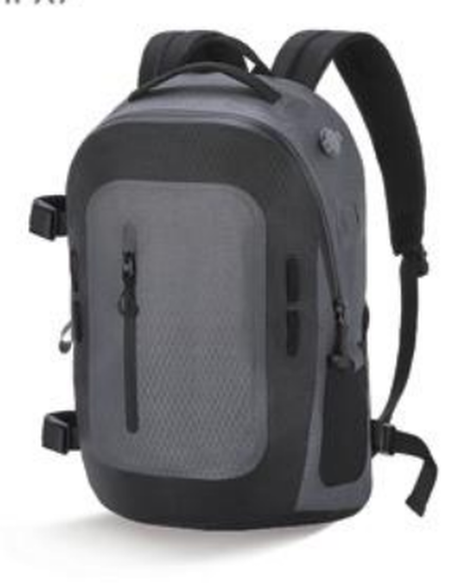 Mochila hermética 30L, gris/negra