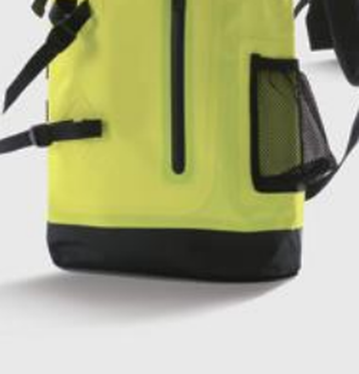 Mochila roll-top, amarilla neón